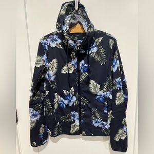 ZARA lightweight floral print hoodie.